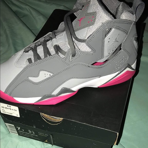 pink and gray jordans